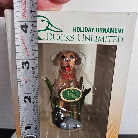 Kurt Adler, Ducks Unlimited Golden Retriever Dog Christmas Holiday Ornament - Picture 9 of 9
